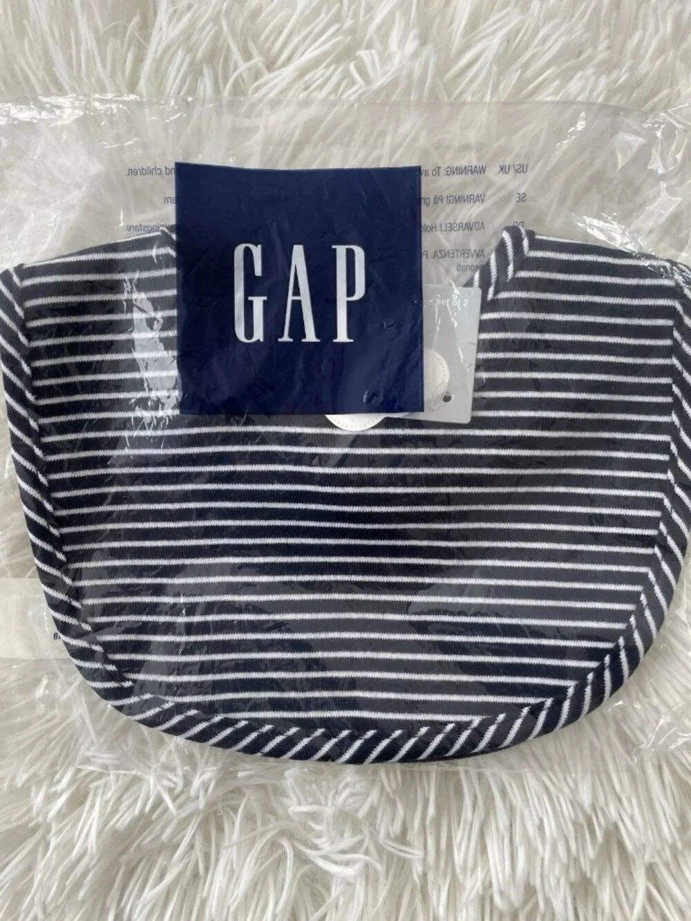 SALE! NWT GAP Baby Bibs (Blue Stripe + Solid Blue with Bears)